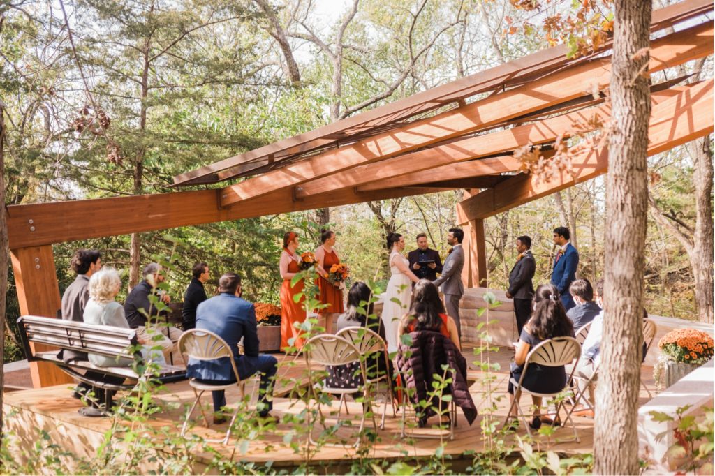 Ceremony at the Overland Park Arboretum Wedding